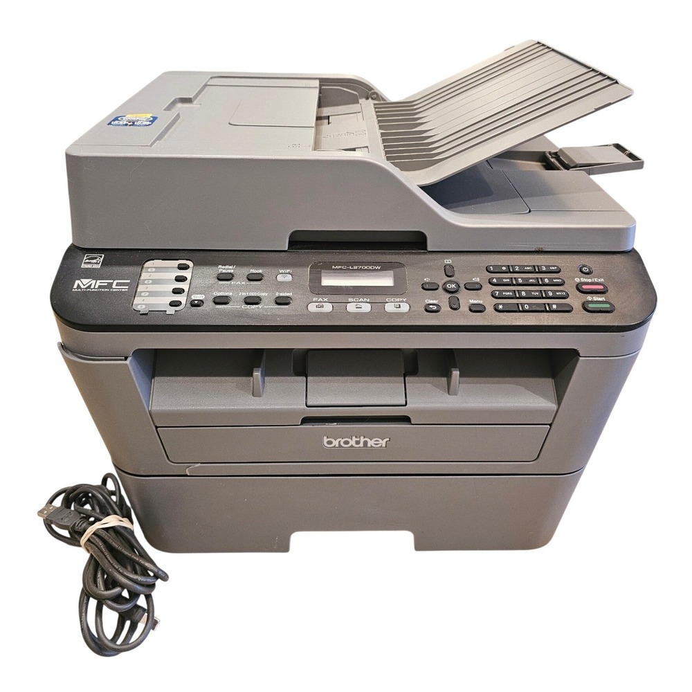 Brother MFC-L2700DW Monochrome Laser All-in-One Printer Wireless Duplex Gray